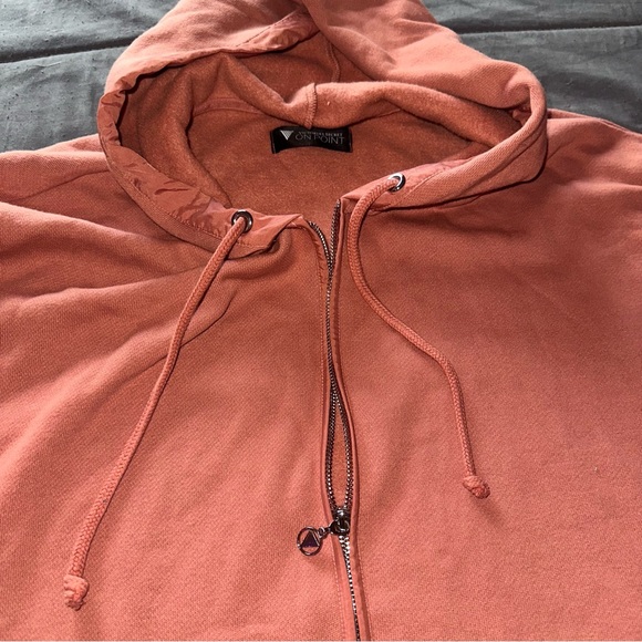 NWOT Victoria’s Secret Coral Hooded Zip Up Jacket | Size Large - Picture 4 of 8